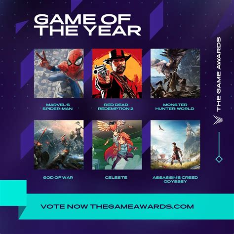 game awards nominees 2018
